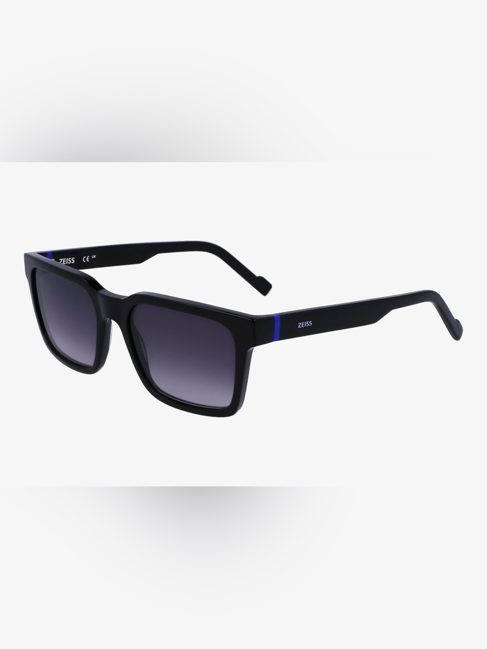 Ziess Men’s Black Sunglasses with Blue Accent, German lux brand